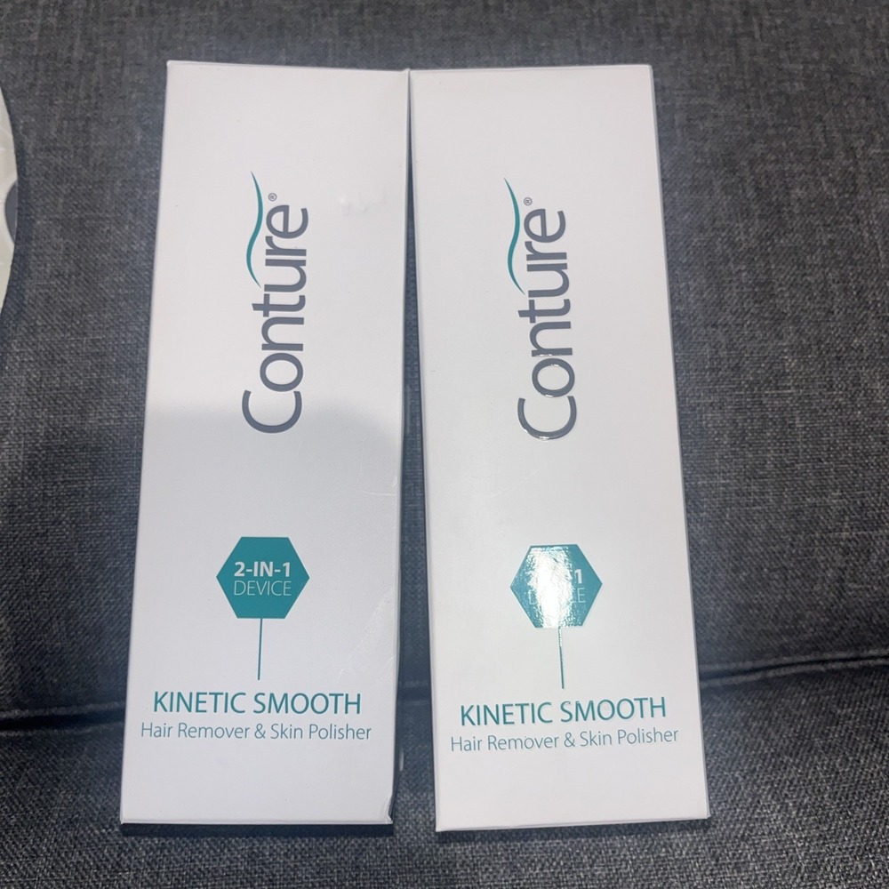 Lot Of 2 NEW Conture 2 in 1 Device Kinetics Smooth HAIR REMOVER & Skin Polisher